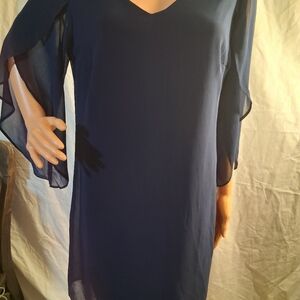 LUXOLOGY Navy Blue Dress